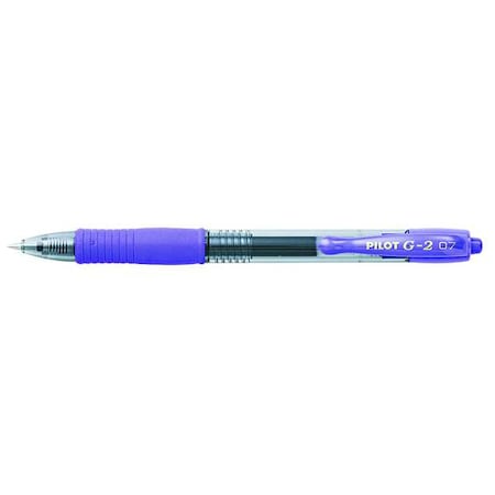 G2 Gel Ink Roller Ball Pen, Fine 0.7 mm, Purple PK12