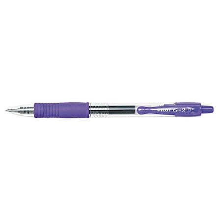 Gel Roller Ball Pen, Extra Fine 0.5 mm, Purple PK12