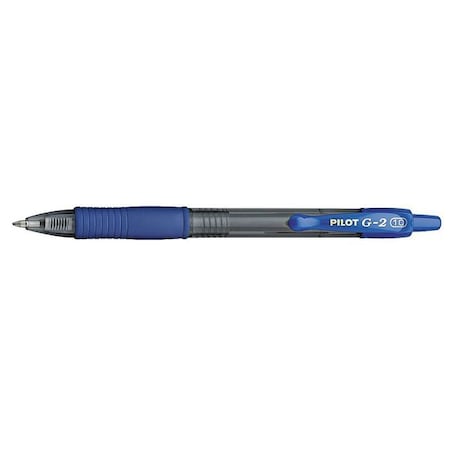 Retractable Gel Roller Ball Pen, 1.0 mm, Blue PK12