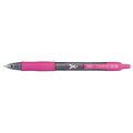 Retractable Gel Roller Ball Pen, Fine 0.7 mm, Black PK12