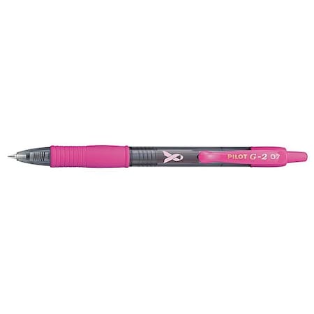 Retractable Gel Roller Ball Pen, Fine 0.7 mm, Black PK12