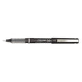 Precise V5 Rollerball Pen, Stick, Extra-Fine 0.5 mm, Black Ink, Black/Clear Barrel, PK12