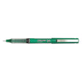 Precise V5 Rollerball Pen, Stick, Extra-Fine 0.5 mm, Green Ink, Green/Clear Barrel, PK12