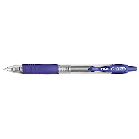 G2 Roller Ball Gel Pen, Extra Fine 0.38 mm, Blue PK12