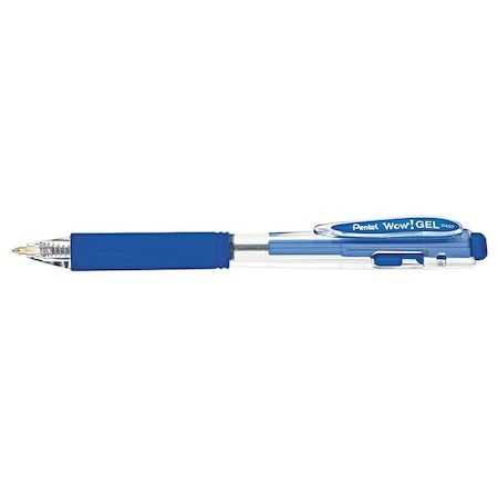 Gel Gel Pen, Medium 0.7 mm, Blue PK12
