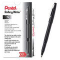 Roller Ball Pen, Medium 0.8 mm, Black PK12
