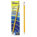 Oriole Presharpened Pencils, HB (No 2), Black Lead, Yellow Barrel, PK12