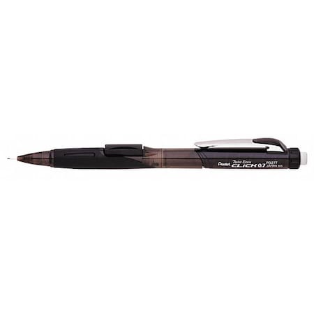Twist-Erase CLICK Mechanical Pencil, 0.7 mm, HB (No 2), Black Lead, Black Barrel