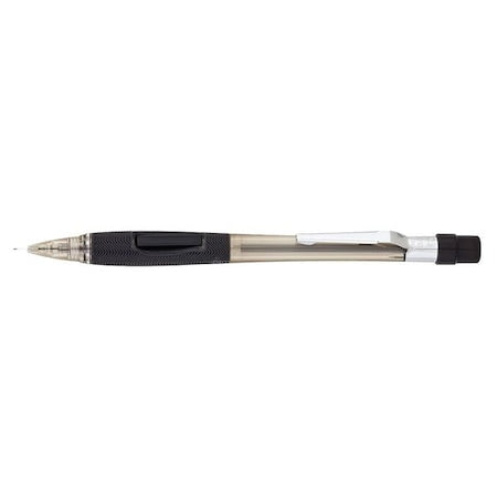 Quicker Clicker Mechanical Pencil, 0.5 mm, HB (No 2), Black Lead, Smoke/Black Barrel