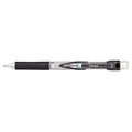 .e-Sharp Mechanical Pencil, 0.5 mm, HB (No 2), Black Lead, Black Barrel, PK12