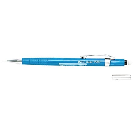 Sharp Mechanical Pencil, 0.7 mm, HB (No 2), Black Lead, Blue Barrel