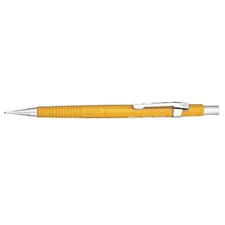 Sharp Mechanical Pencil, 0.9 mm, HB (No 2), Black Lead, Yellow Barrel