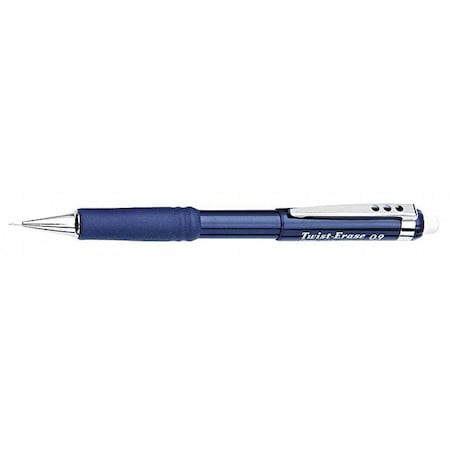 Twist-Erase III Mechanical Pencil, 0.9 mm, HB (No 2), Black Lead, Blue Barrel
