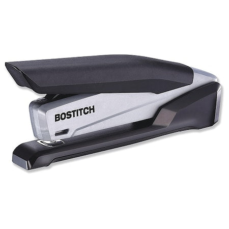 InPower One-Finger Eco-Friendly Desktop Stapler, 25-Sheet Capacity, Black/Gray