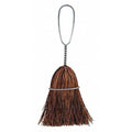 5 1/2 in Sweep Face Whisk Broom, Stiff, Natural, Brown