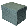 Sorbent Pad, 22 gal, 15 in x 19 in, Universal, Gray, Polypropylene