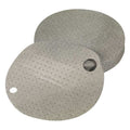 Sorbent Pad, 6 gal, 22 in Dia., Harsh Chemicals, Gray, Polypropylene