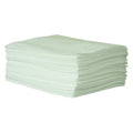 Sorbent Pad, 11 gal, 15 in x 19 in, Oil, White, Polypropylene