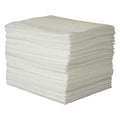 Sorbent Pad, 26 gal, 15 in x 19 in, Oil, White, Polypropylene