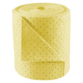 Sorbent Roll, 20 gal, 15 in x 150 ft, Harsh Chemicals, Yellow, Polypropylene