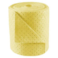 Sorbent Roll, 17 gal, 15 in x 150 ft, Harsh Chemicals, Yellow, Polypropylene