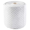 Sorbent Roll, 12 gal, 15 in x 150 ft, Harsh Chemicals, White, Polypropylene