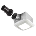 Ceiling Bathroom Fan, 80 cfm cfm, 4 in Duct Dia., 120V AC, Energy Star Certified