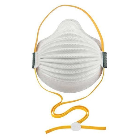 Disposable Respirator, P95, Molded, Dual, Adjustable, Molded Nose Bridge, M, PK 8