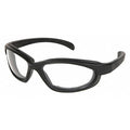 PN1, Safety Glasses, Anti-Fog & Anti-Scratch, Clear Lens, Black Frame, Full-Frame