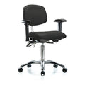 Ergonomic Chair, Adjustable Arms, 21-1/2" to 29" Height, Black