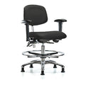 Ergonomic Chair, Adjustable Arms, 21-1/2" to 29" Height, Black