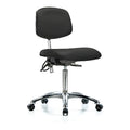 Ergonomic Chair, No Arms, 21-1/2" to 29" Height, Black