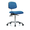 Ergonomic Chair, No Arms, 21-1/2" to 29" Height, Blue
