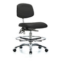 Ergonomic Chair, No Arms, 21-1/2" to 29" Height, Black