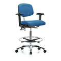 Ergonomic Chair, Adjustable Arms, 26-1/4" to 36" Height, Blue
