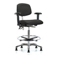 Ergonomic Chair, Adjustable Arms, 26-1/4" to 36" Height, Black