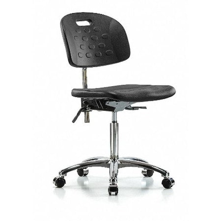 ESD Task Chair, No Arms, 20-1/2" to 28" Height, Black
