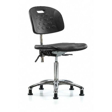 ESD Task Chair, No Arms, 20-1/2" to 28" Height, Black