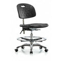 ESD Task Chair, No Arms, 20-1/2" to 28" Height, Black
