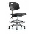 ESD Task Chair, No Arms, 20-1/2" to 28" Height, Black