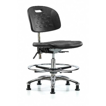 ESD Task Chair, No Arms, 20-1/2" to 28" Height, Black