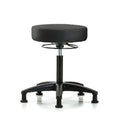 Bench Stool, Med, Vinyl, Glides, BLK