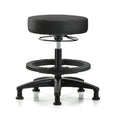 Bench Stool, Med, Vinyl, BF, Glides, BLK