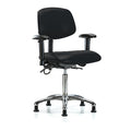 Ergonomic Chair, Adjustable Arms, 21-1/2" to 29" Height, Black