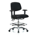 Ergonomic Chair, Adjustable Arms, 21-1/2" to 29" Height, Black