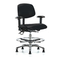 Ergonomic Chair, Adjustable Arms, 21-1/2" to 29" Height, Black