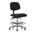 Ergonomic Chair, No Arms, 21-1/2" to 29" Height, Black