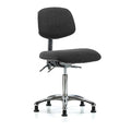 Ergonomic Chair, No Arms, 21-1/2" to 29" Height, Black