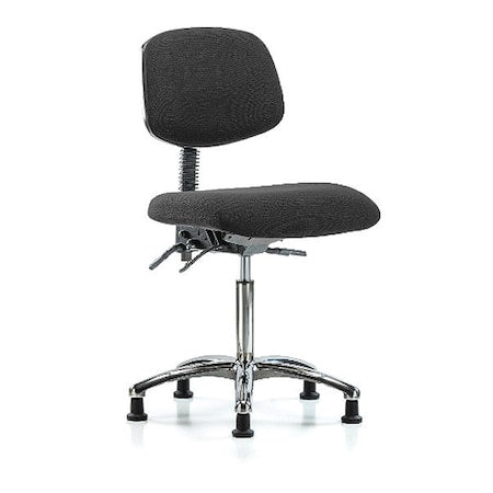 Ergonomic Chair, No Arms, 21-1/2" to 29" Height, Black