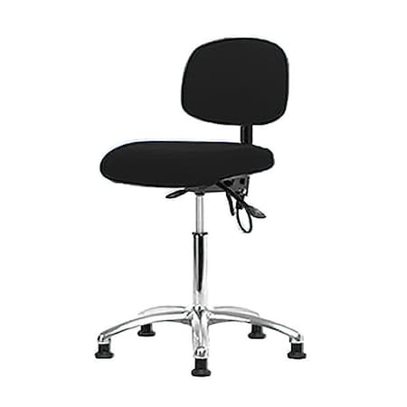 Ergonomic Chair, No Arms, 21-1/2" to 29" Height, Black